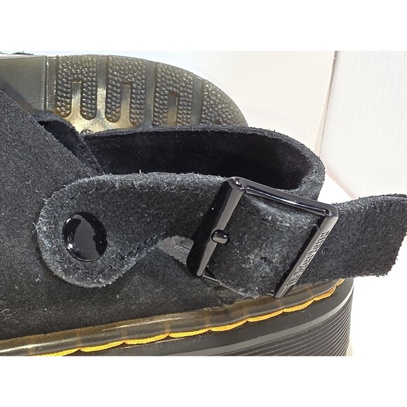 Dr. Martens Carlson Black Suede Slingback Mules Mens Size US 12